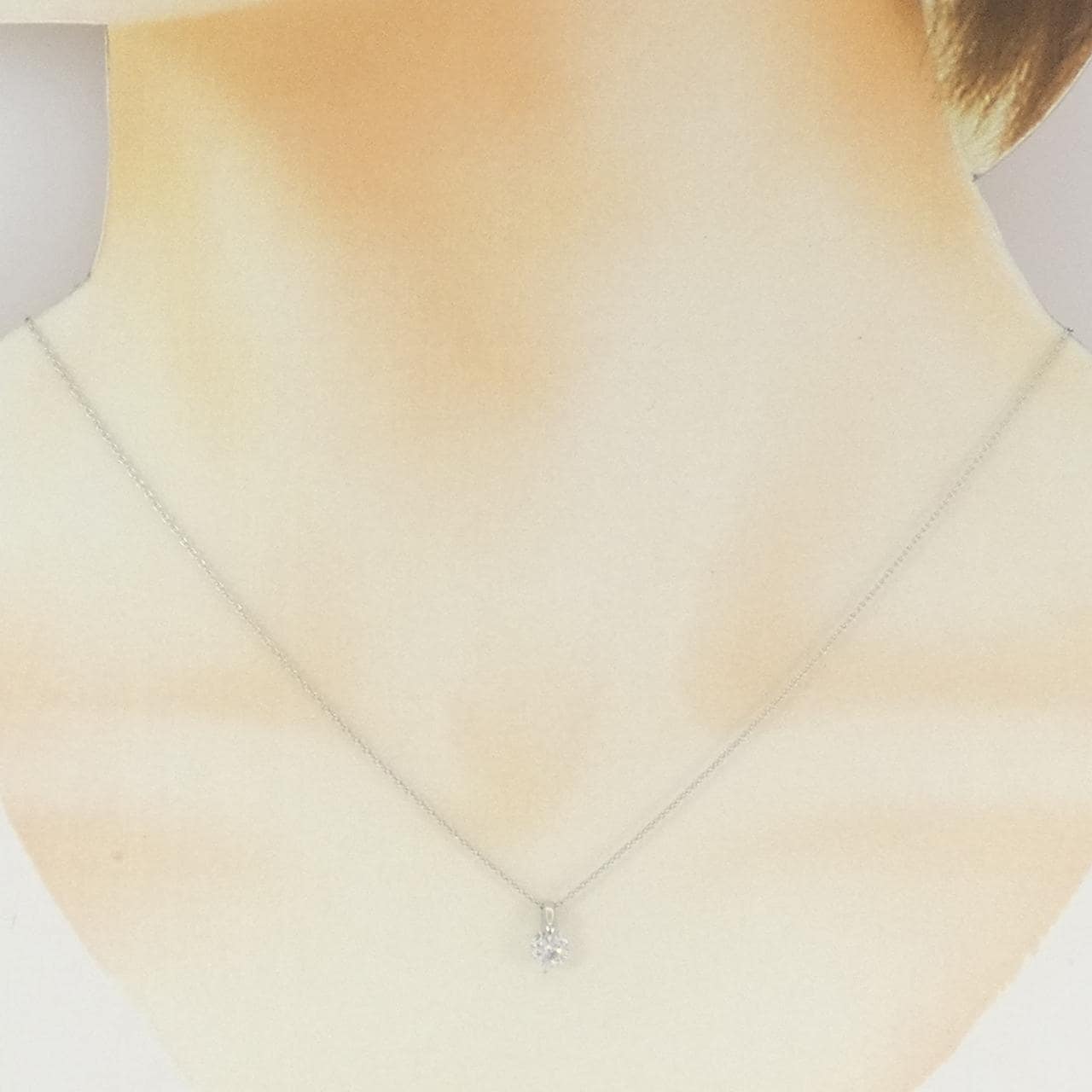 PT900/PT850 ダイヤモンド ネックレス 0.318CT