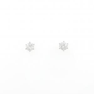 【リメイク】PT900/ST ダイヤモンド ピアス 0.204CT 0.205CT D-E VS1-2 VG-GOOD