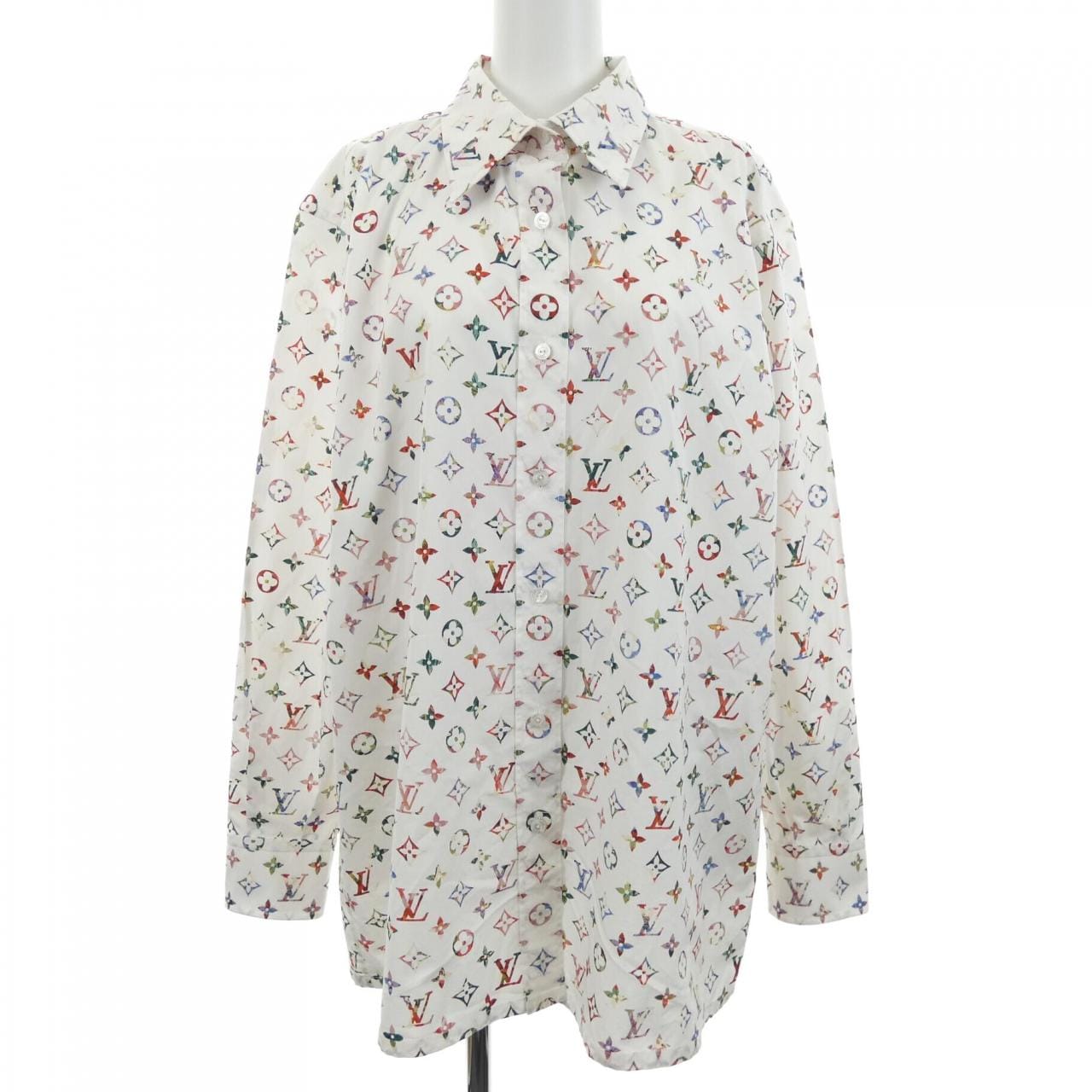 ルイヴィトン LOUIS VUITTON ヴィンテージフラワースカーフモノグラムシャツ FNTO89SS0 シャツ