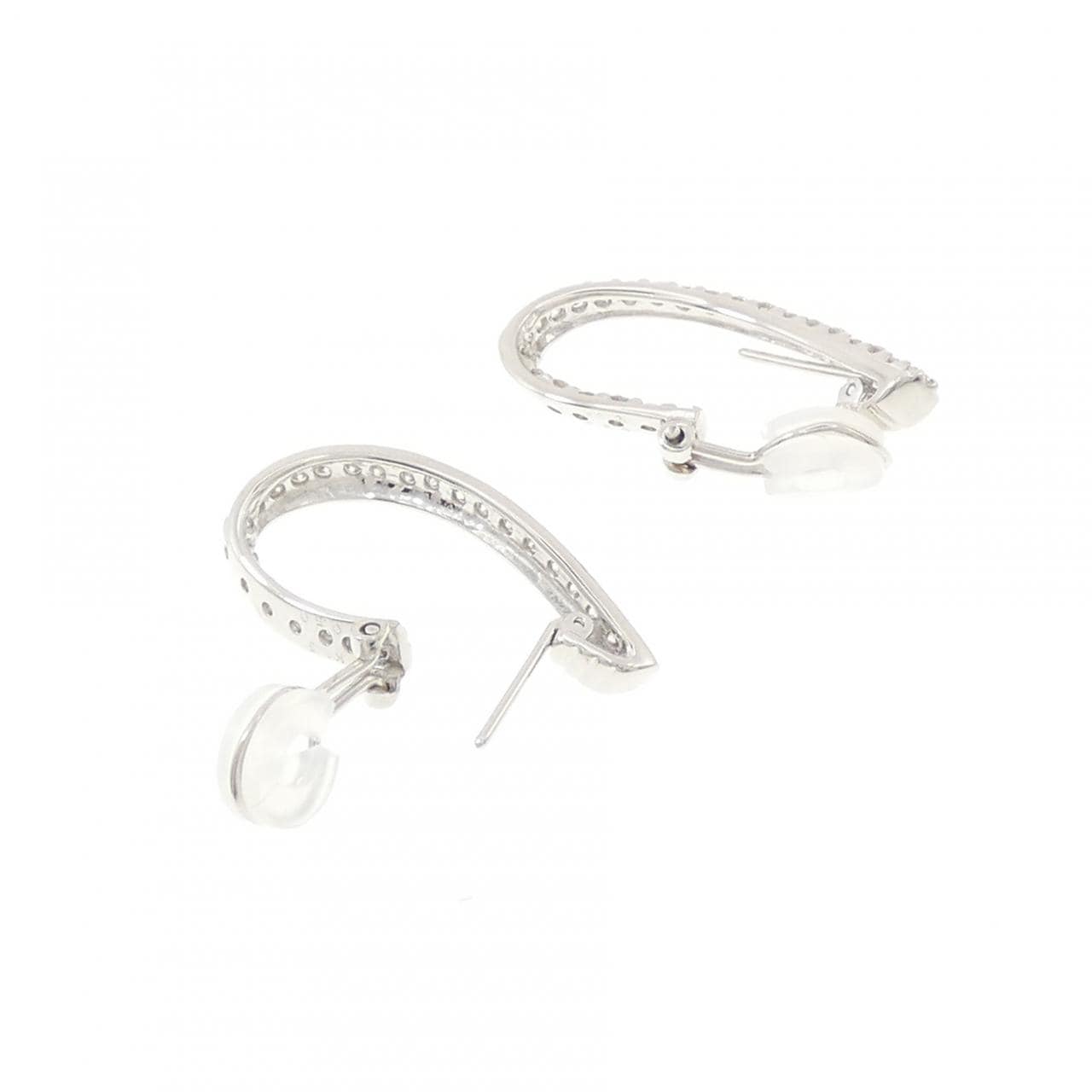 K18WG ダイヤモンド ピアス/イヤリング 1.00CT