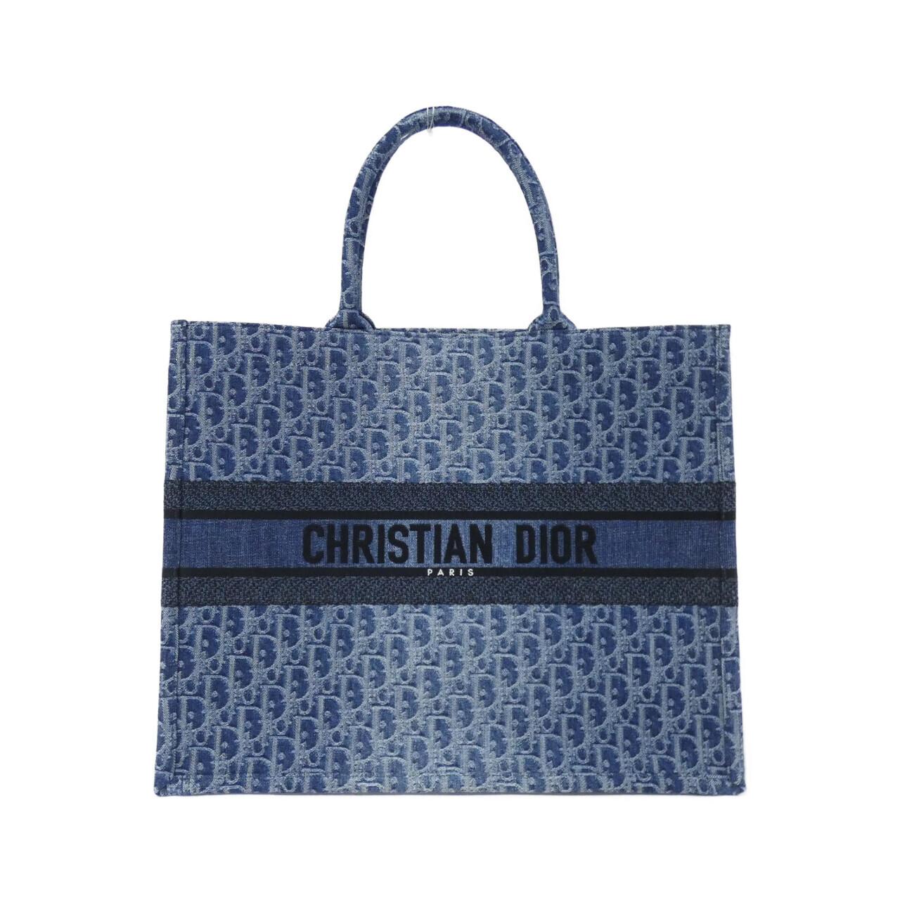 【未使用品】クリスチャンディオール DENIM DIOR OBLIQUE ディオール ブック トート ラージ M1286ZEGC バッグ