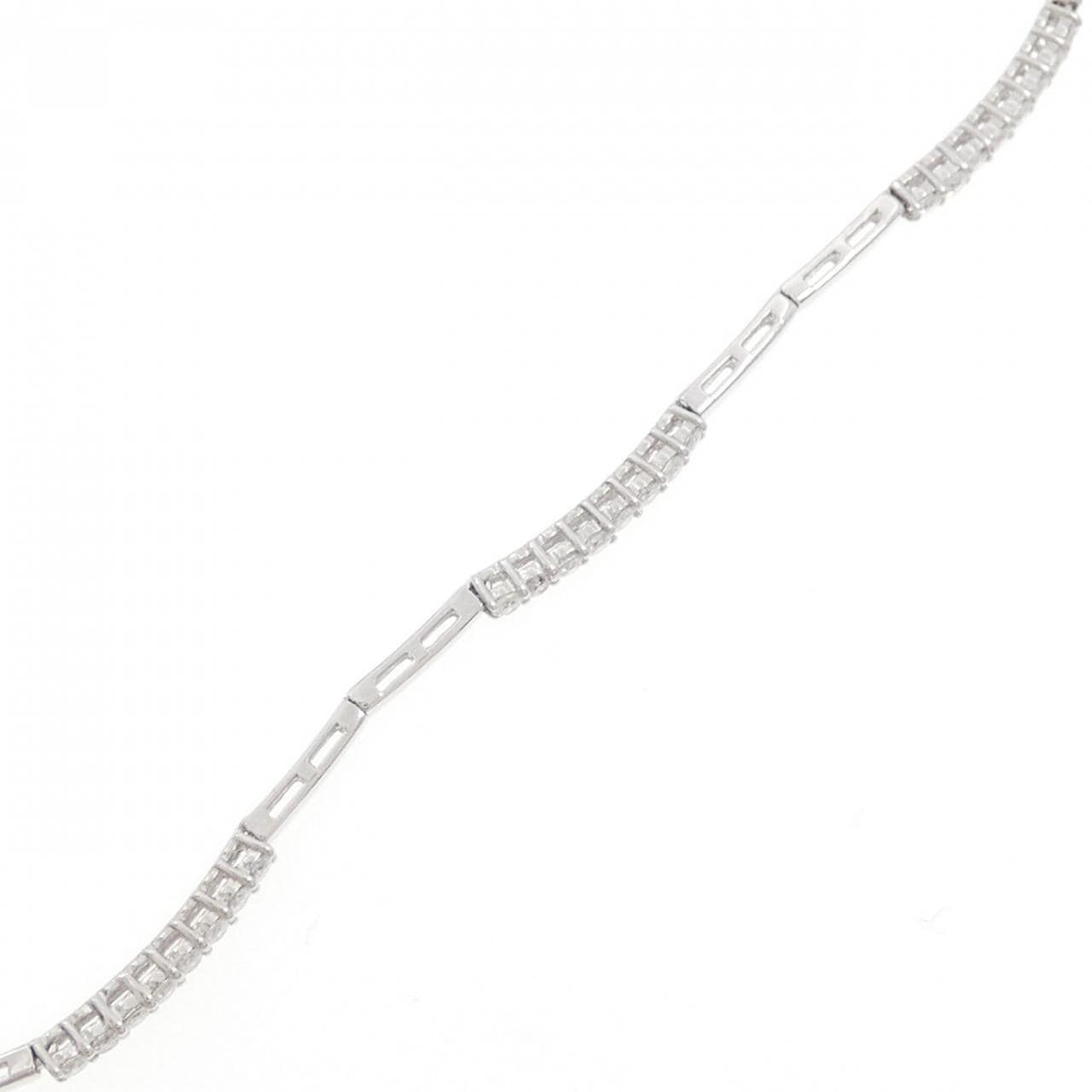 K18WG Diamond Bracelet 0.60CT