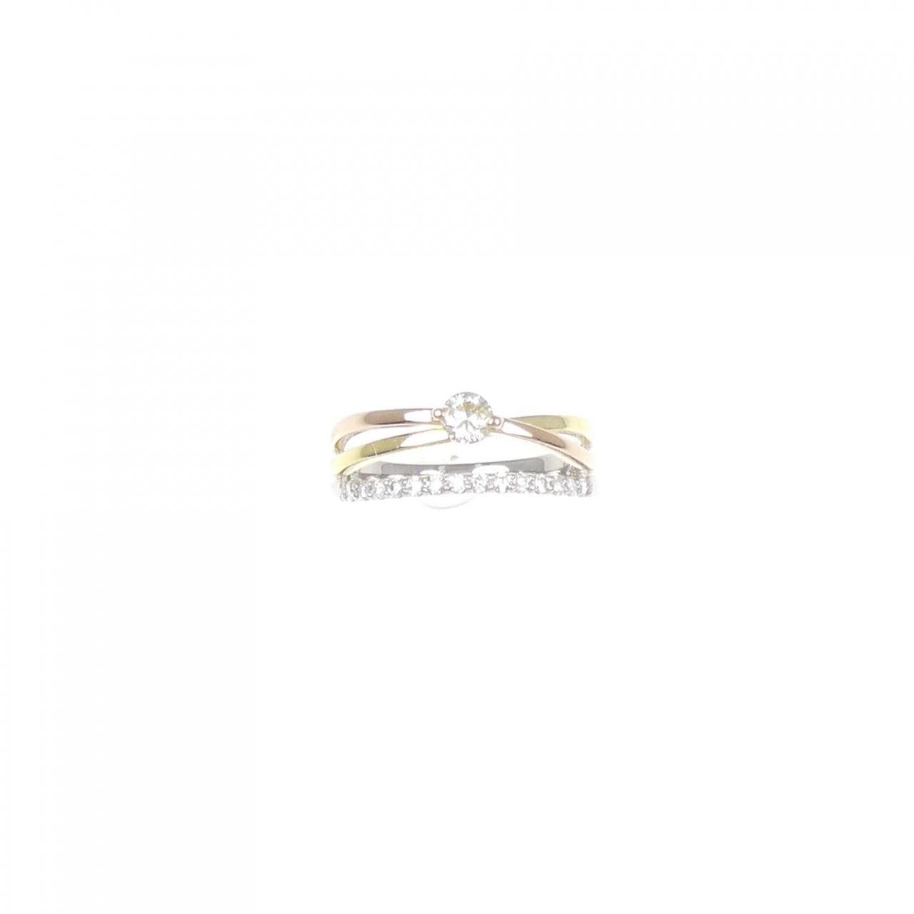 [BRAND NEW] PT/K18/K18PG Diamond Ring 0.30CT