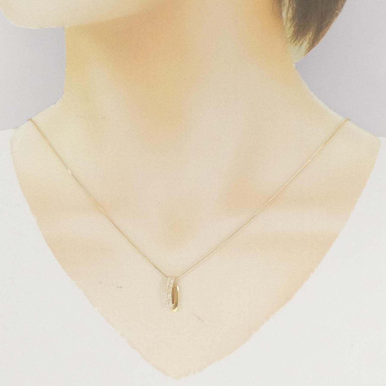 K18YG ダイヤモンド ネックレス 0.19CT