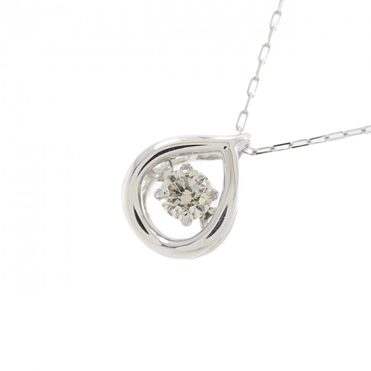 【新品】PT900 ダイヤモンド ネックレス 0.08CT