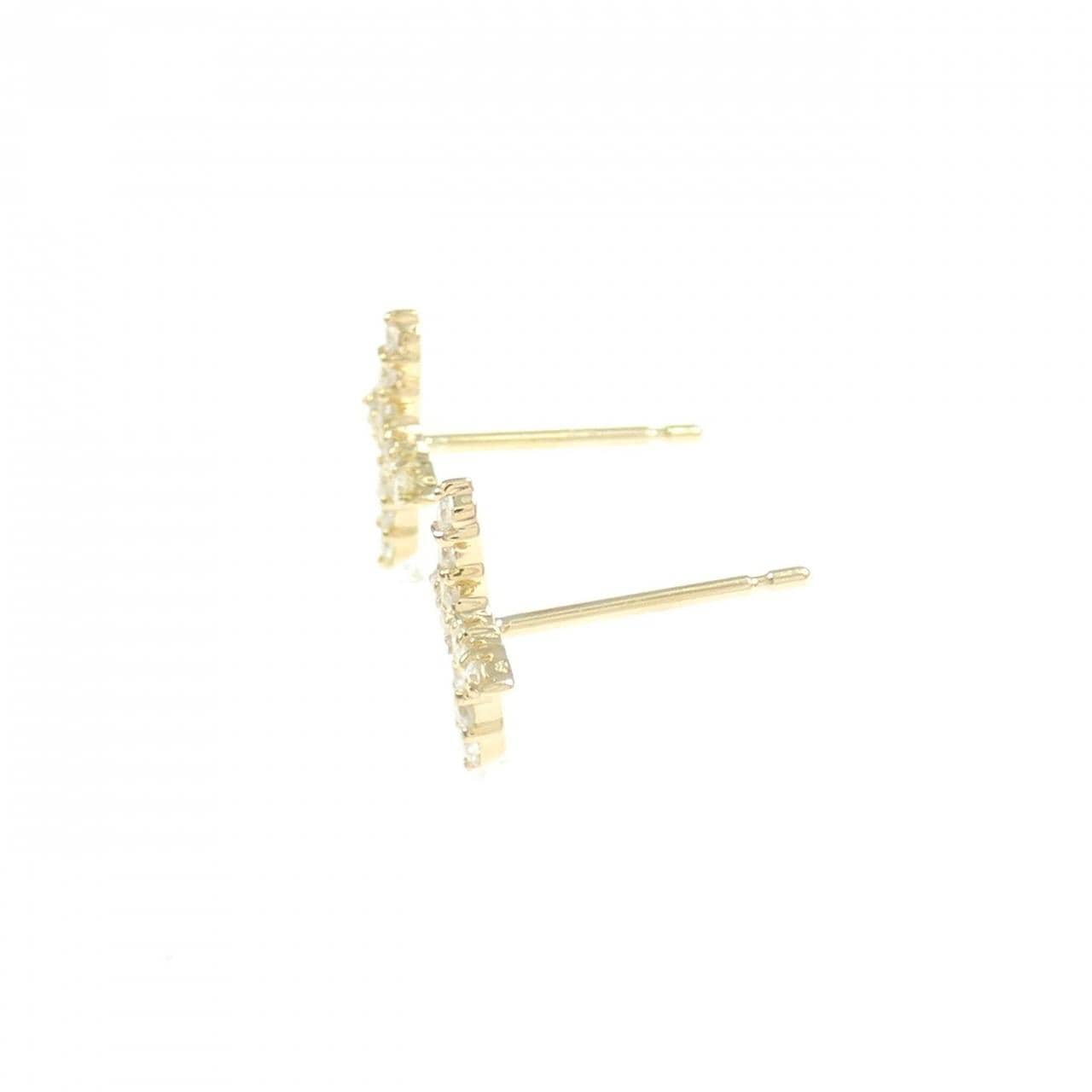[再加工款] K18YG鑽石耳環0.20CT