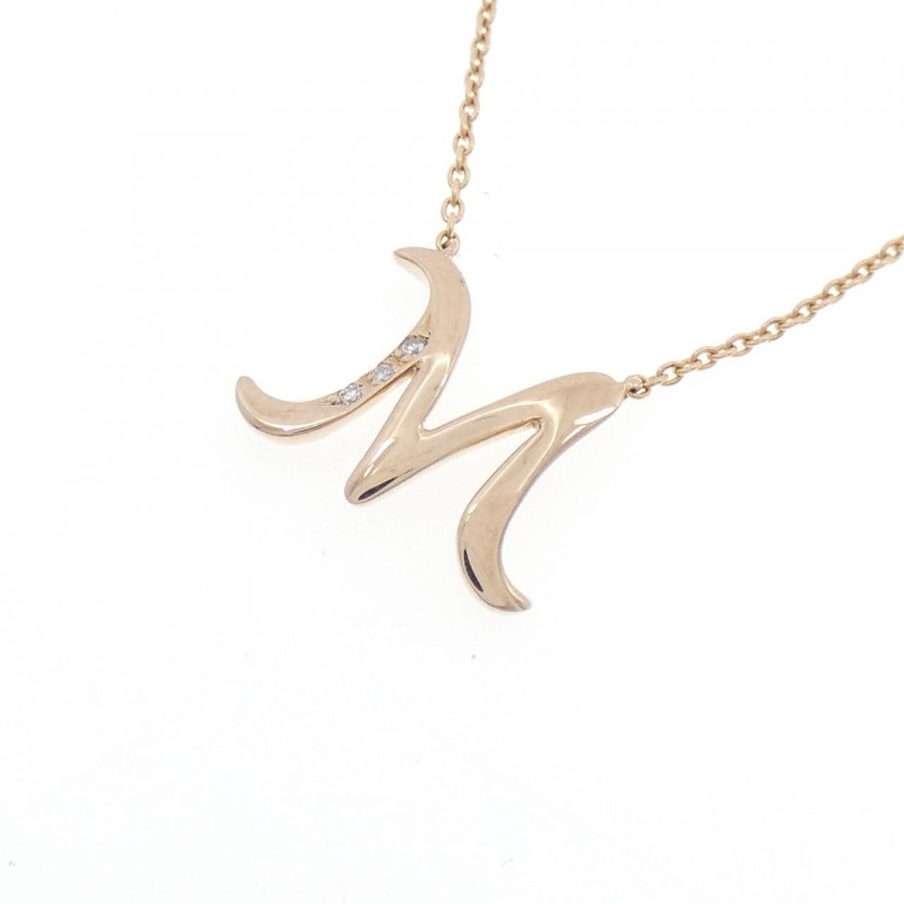 STAR JEWELRY Initial Diamond Necklace 0.01CT