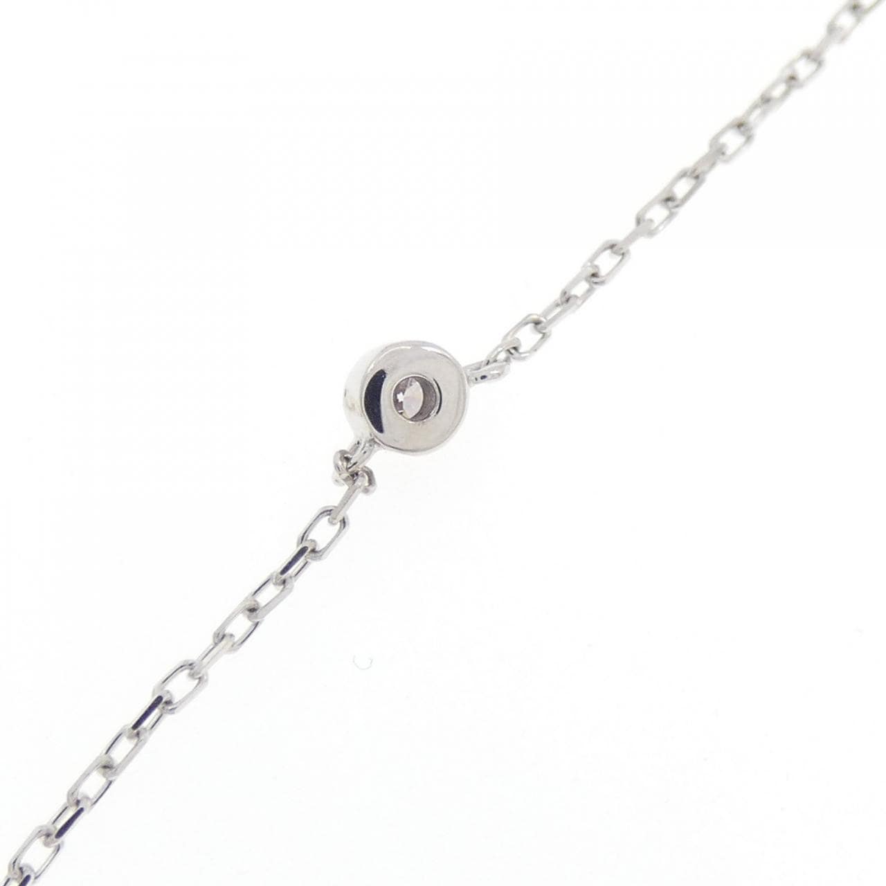 K18WG heart Diamond necklace 0.50CT