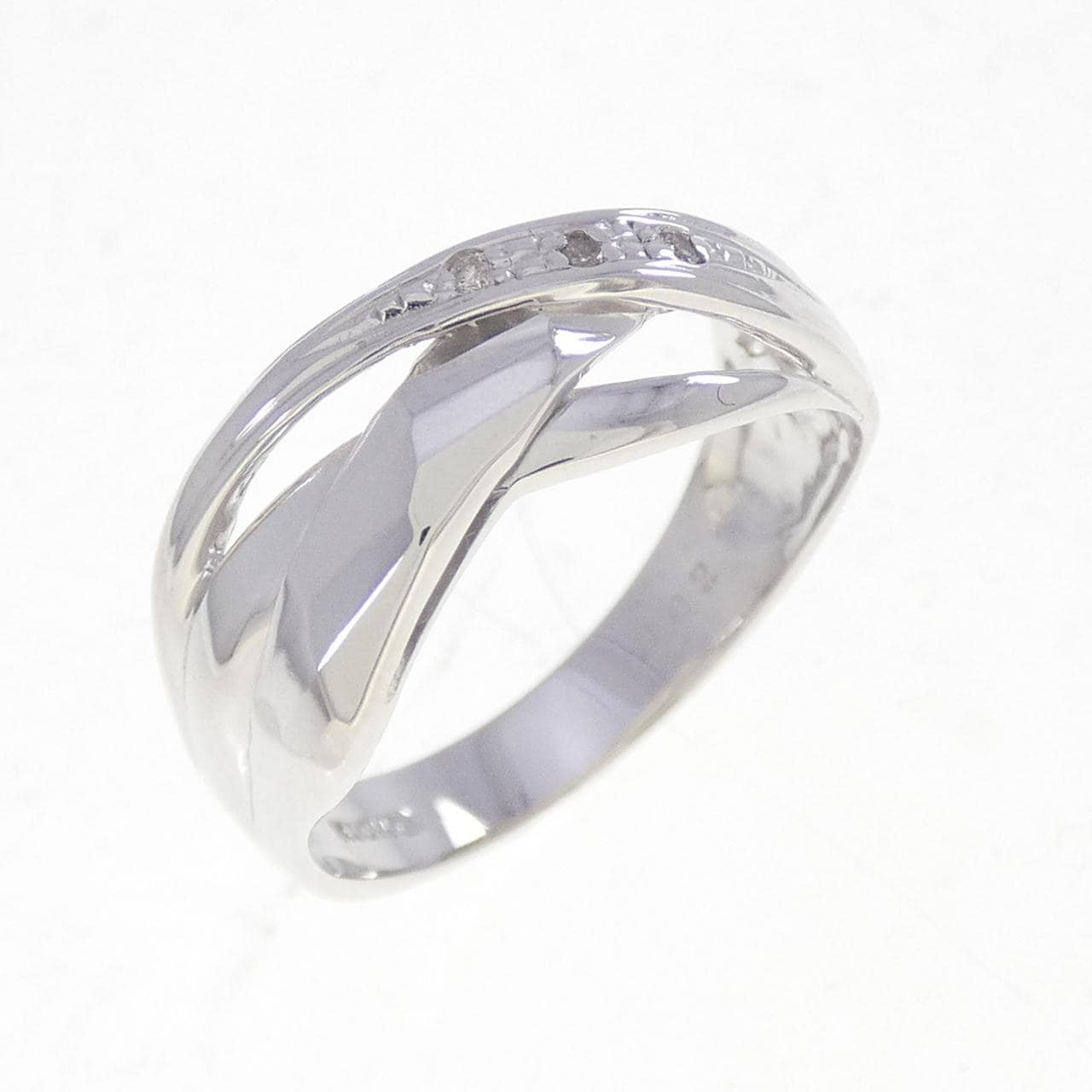 K10WG ダイヤモンド リング 0.02CT