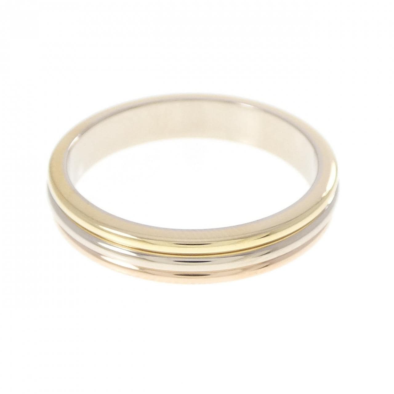 カルティエ スリーゴールドウェディング リング