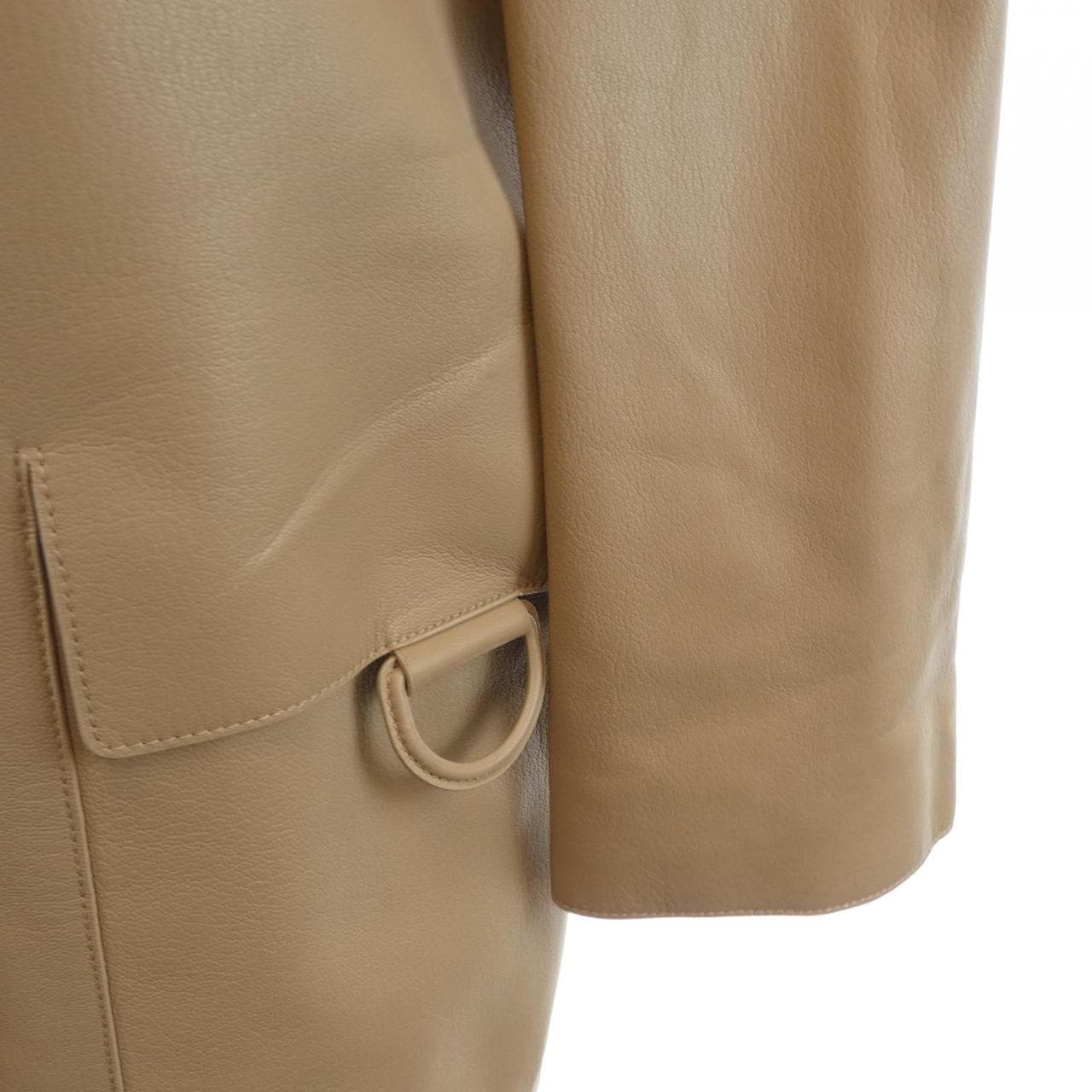 エルメス HERMES 4E1132D7 レザーコート