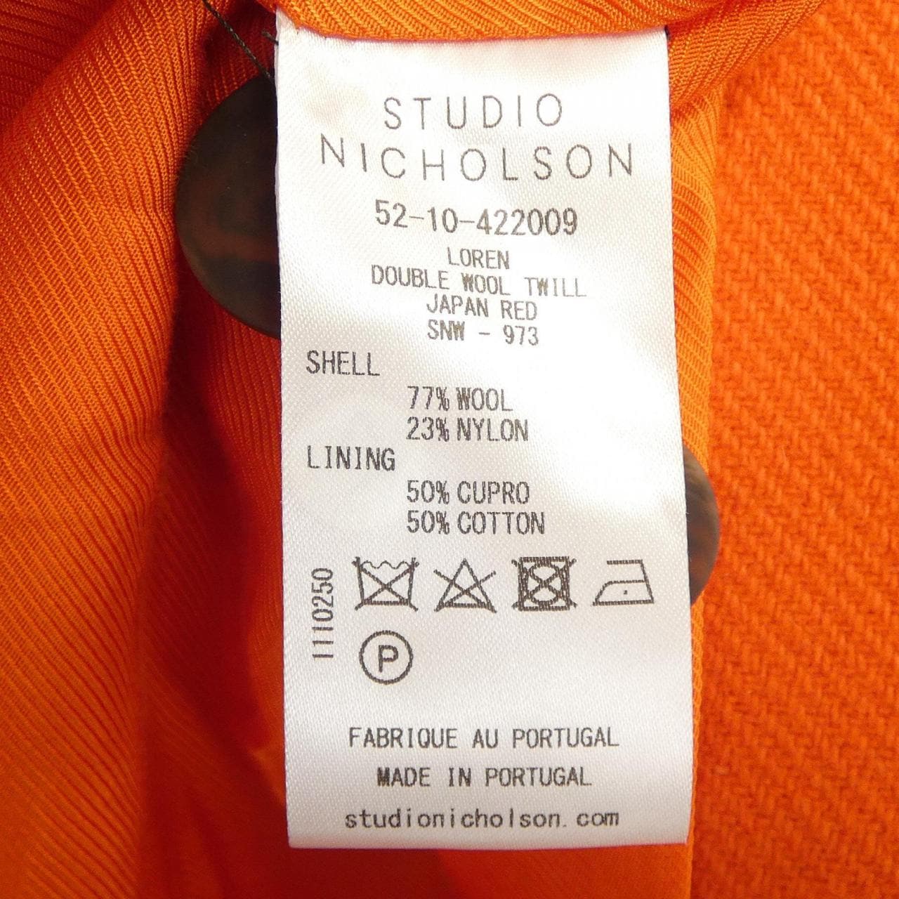 スタジオニコルソン STUDIO NICHOLSON コート