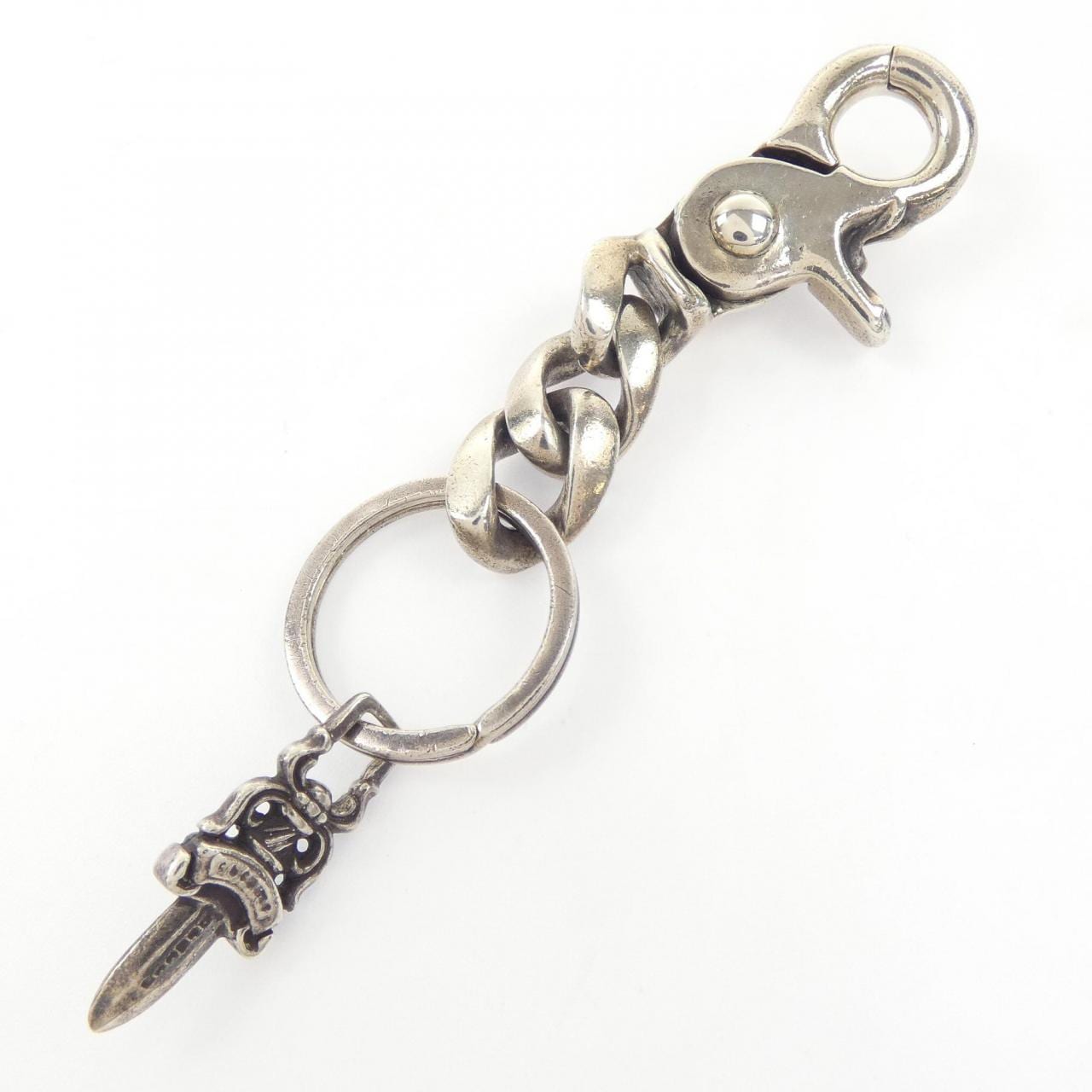 クロムハーツ CHROME HEARTS CLIP CHAIN CLSSC SHT 2L 2357 304 4600 9100 KEY HOLDER
