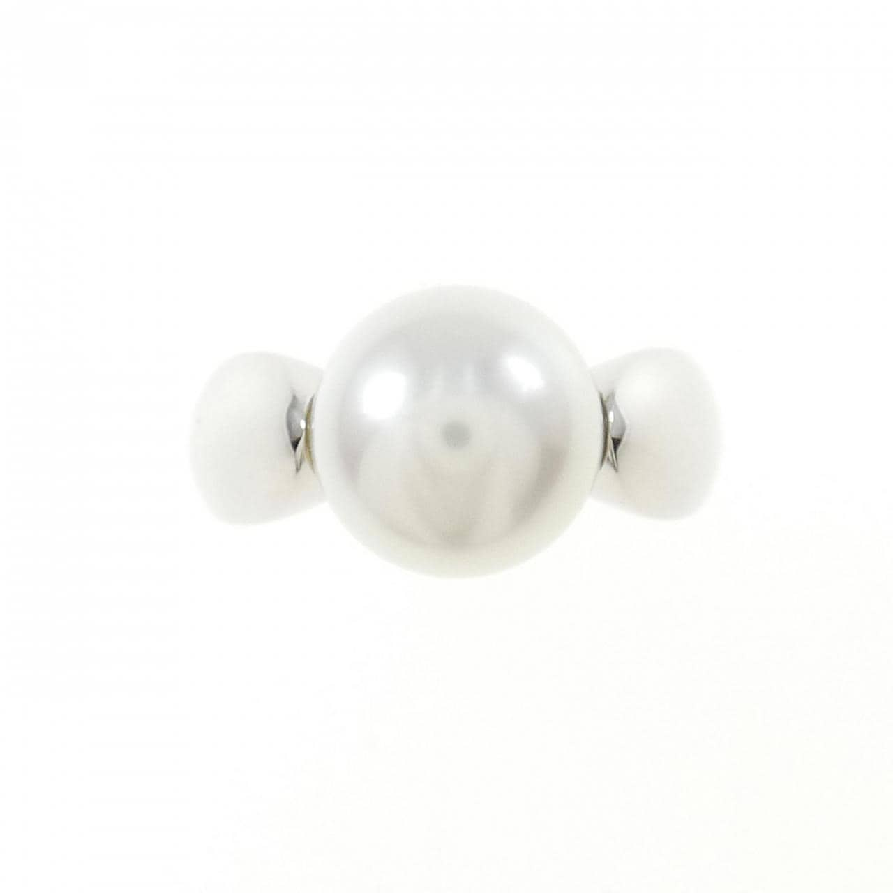 MIKIMOTO White Butterfly Pearl ring 10.6mm