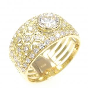 K18YG ダイヤモンド リング 0.603CT