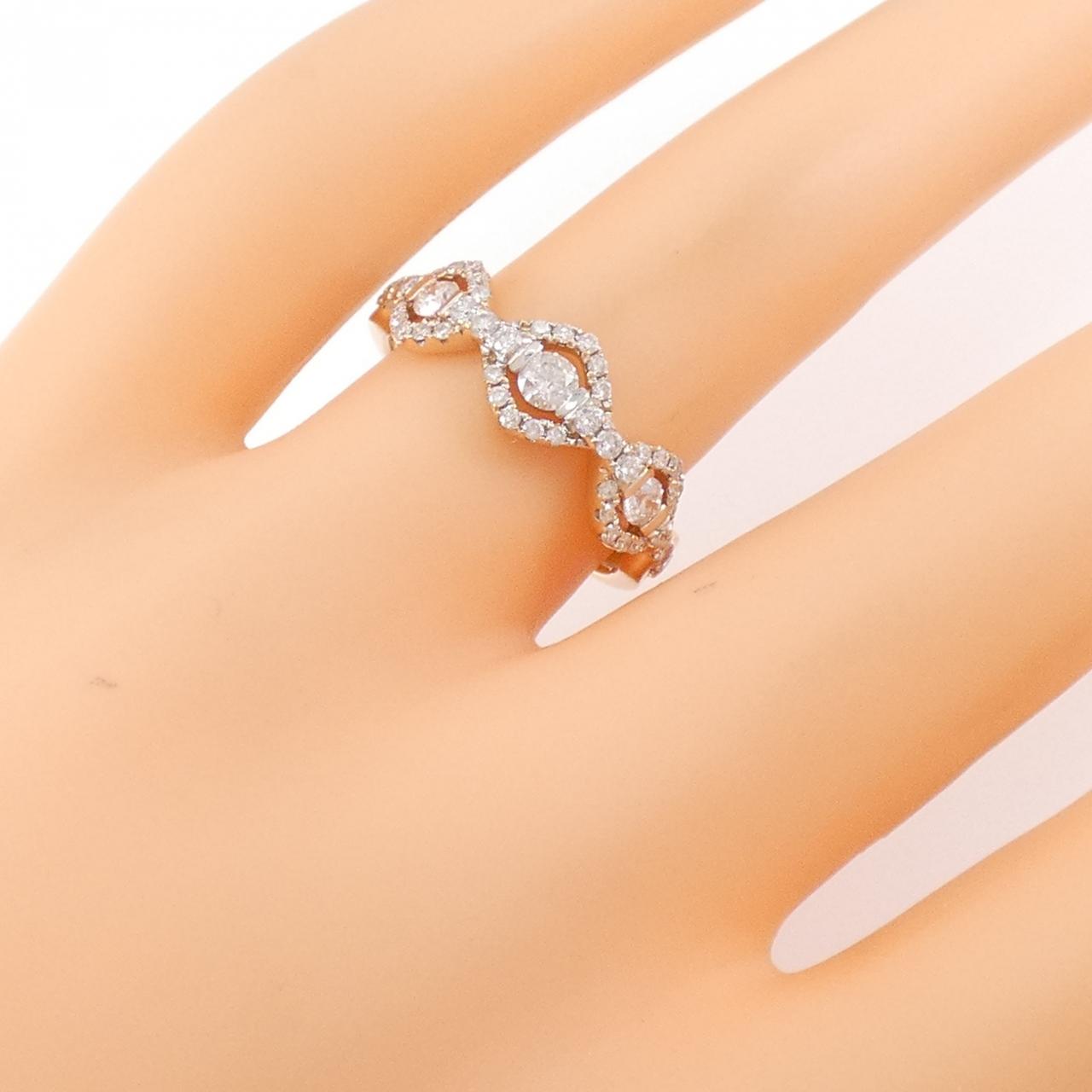 K18PG ダイヤモンド リング 0.57CT