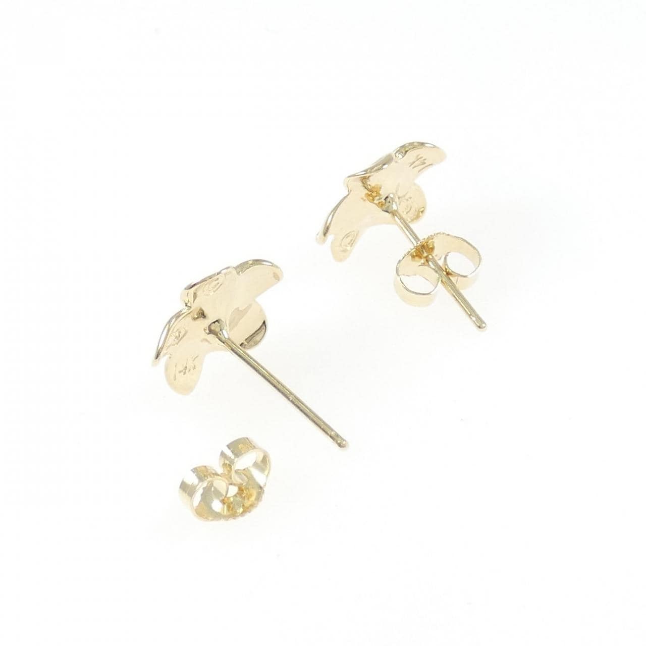 14KYG フラワー ピアス