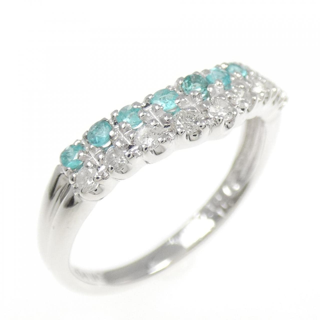 K14WG トルマリン リング 0.14CT