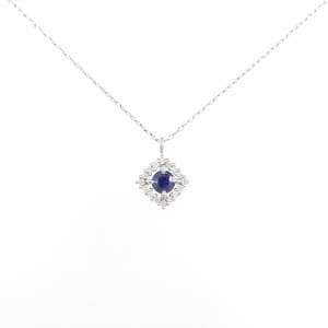 【新品】PT950/PT900 サファイヤ ネックレス 0.18CT