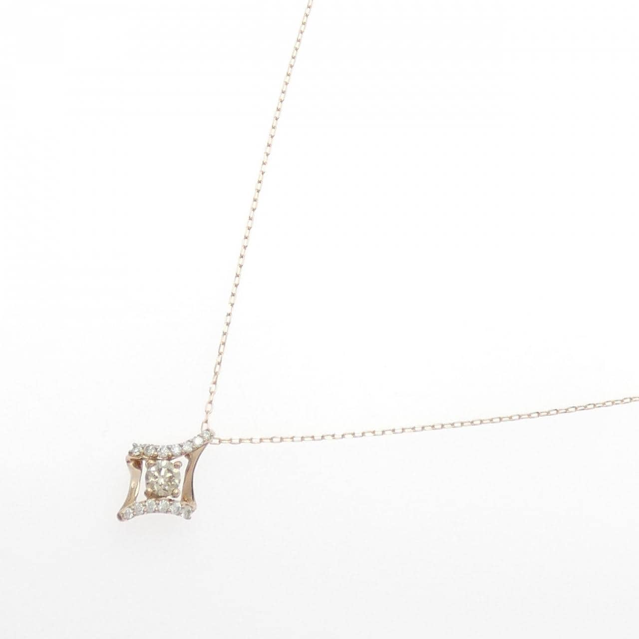K18PG ダイヤモンド ネックレス 0.369CT