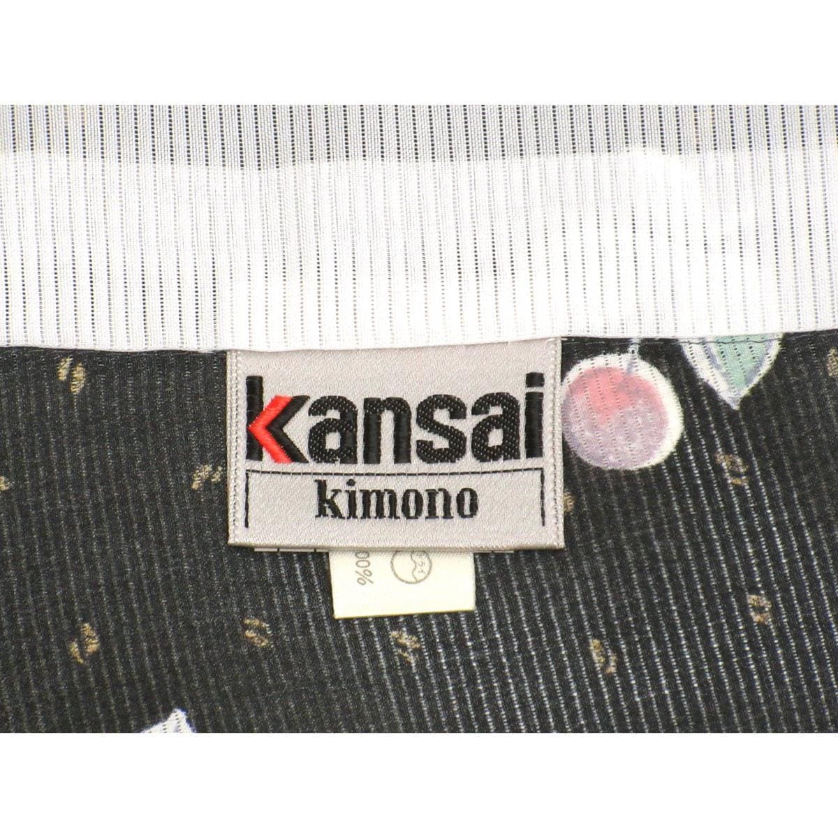 化繊　単衣　絽織小紋　Ｋａｎｓａｉ