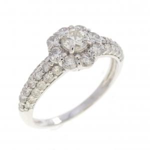 PT900 フラワー ダイヤモンド リング 1.00CT