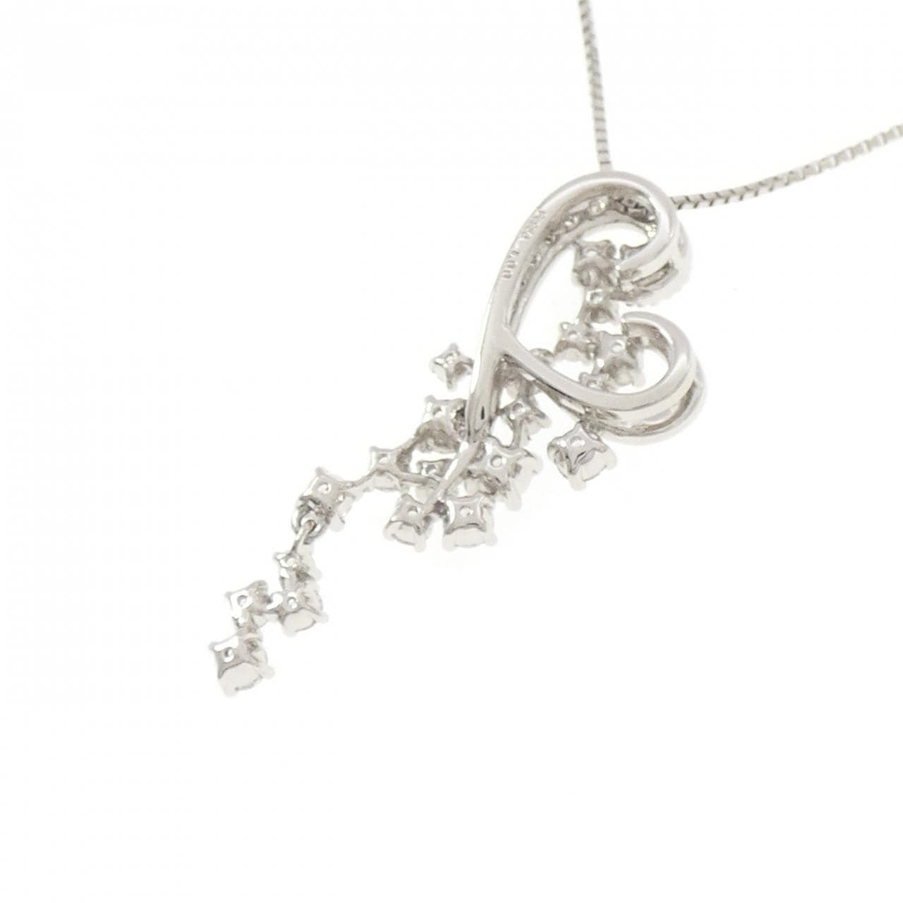 PT950/PT850 ハート ダイヤモンド ネックレス 1.00CT