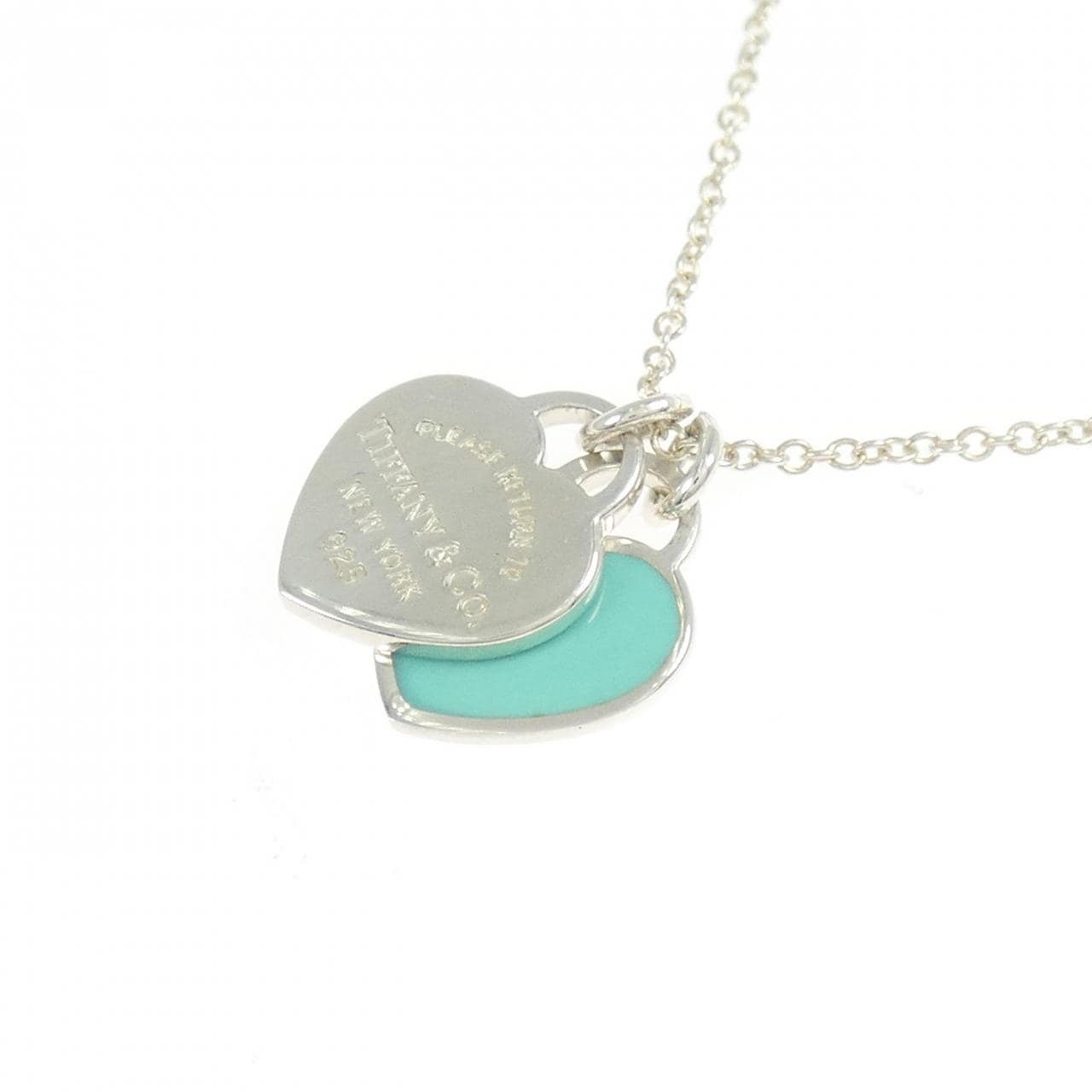 ティファニー リターントゥティファニー ミニ ダブル ハートタグ ネックレス