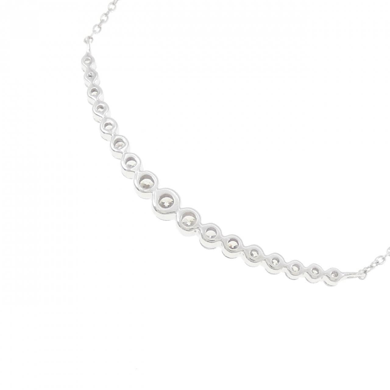 K18WG ダイヤモンド ネックレス 0.50CT