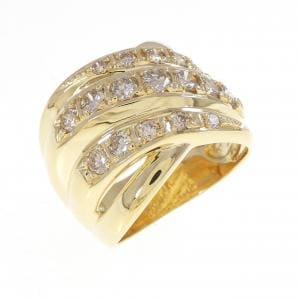 K18YG ダイヤモンド リング 1.00CT