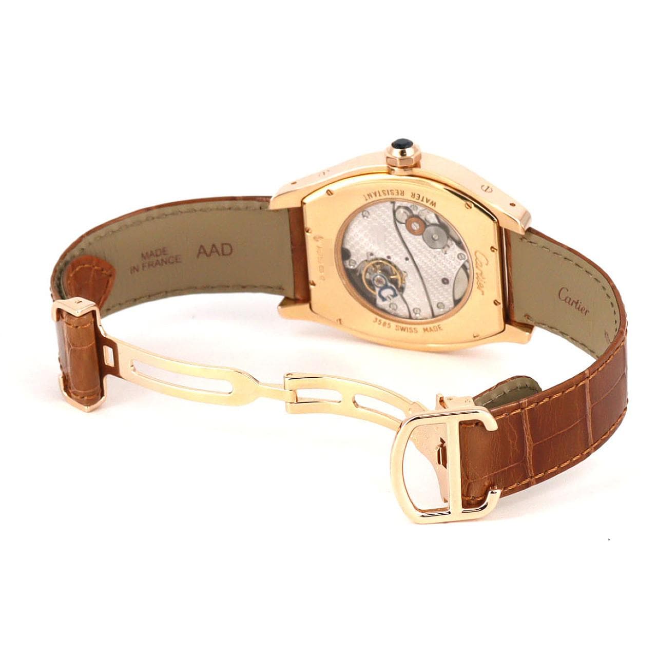 カルティエ トーチュ ラージデイト スモールセコンドXL PG W1556234 PG･RG 手巻