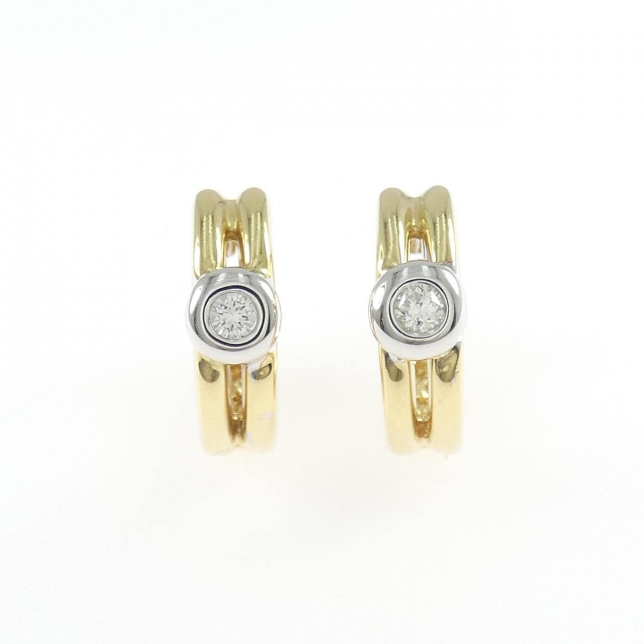 750YG/750WG ダイヤモンド ピアス