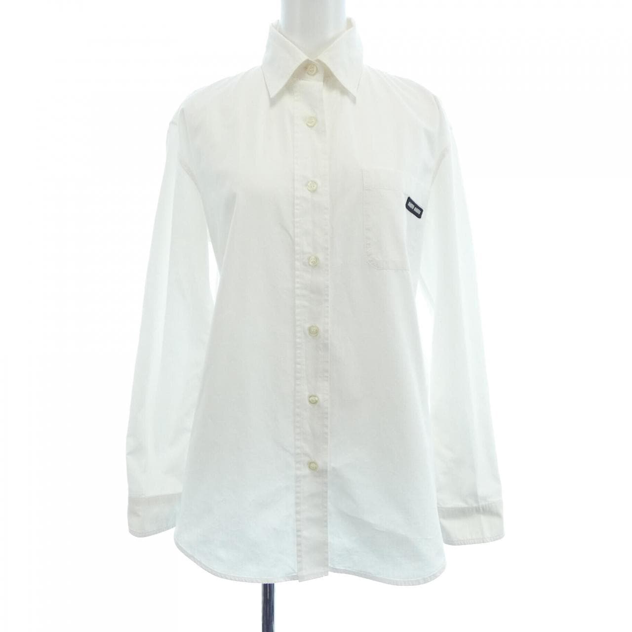 ミュウミュウ MIU MIU MIU MIU ロゴ DNA067 10RG シャツ