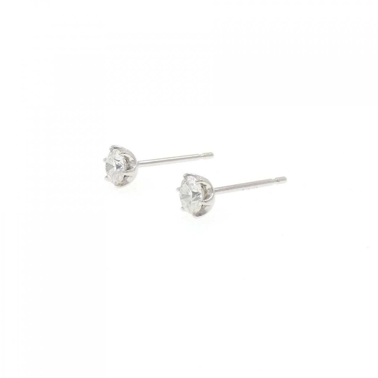PT900 ソリティア ダイヤモンド ピアス 0.30CT