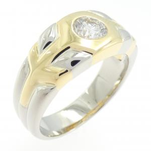 K18YG/PT900 ダイヤモンド リング 0.556CT