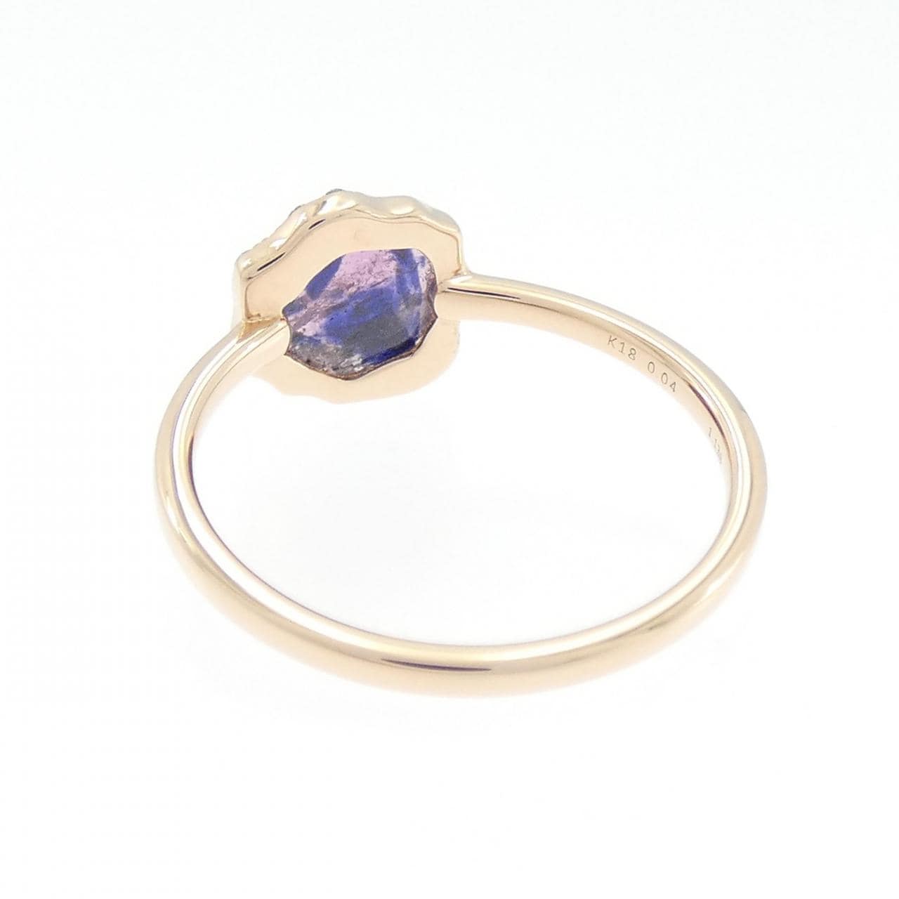 K18PG サファイヤ リング 1.138CT