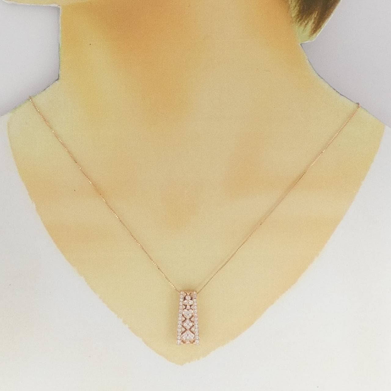K18PG ダイヤモンド ネックレス 0.60CT