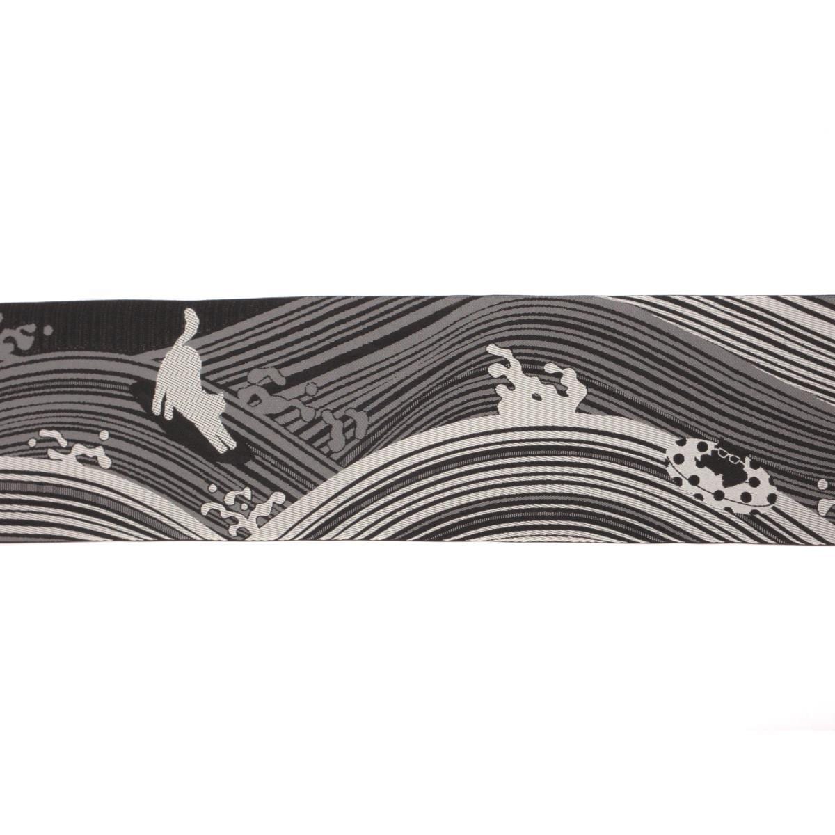 【新品】半幅帯　猫
