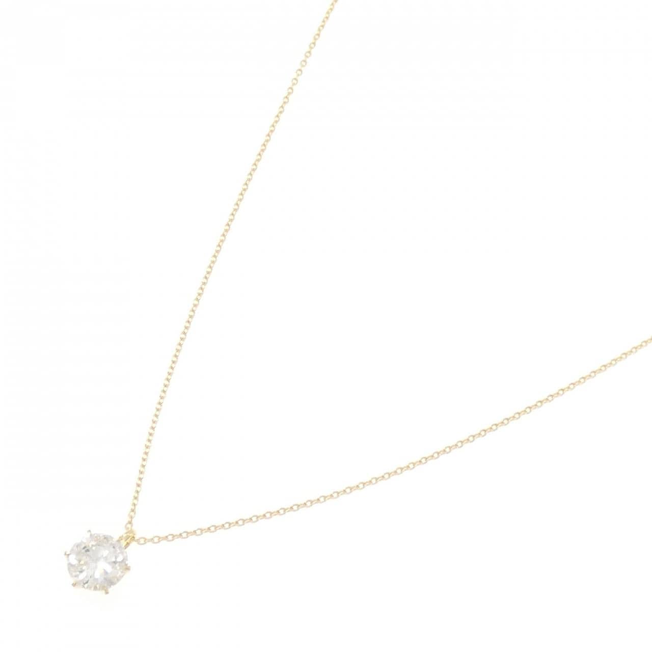 【リメイク】K18YG ダイヤモンド ネックレス 1.053CT G I1 Good
