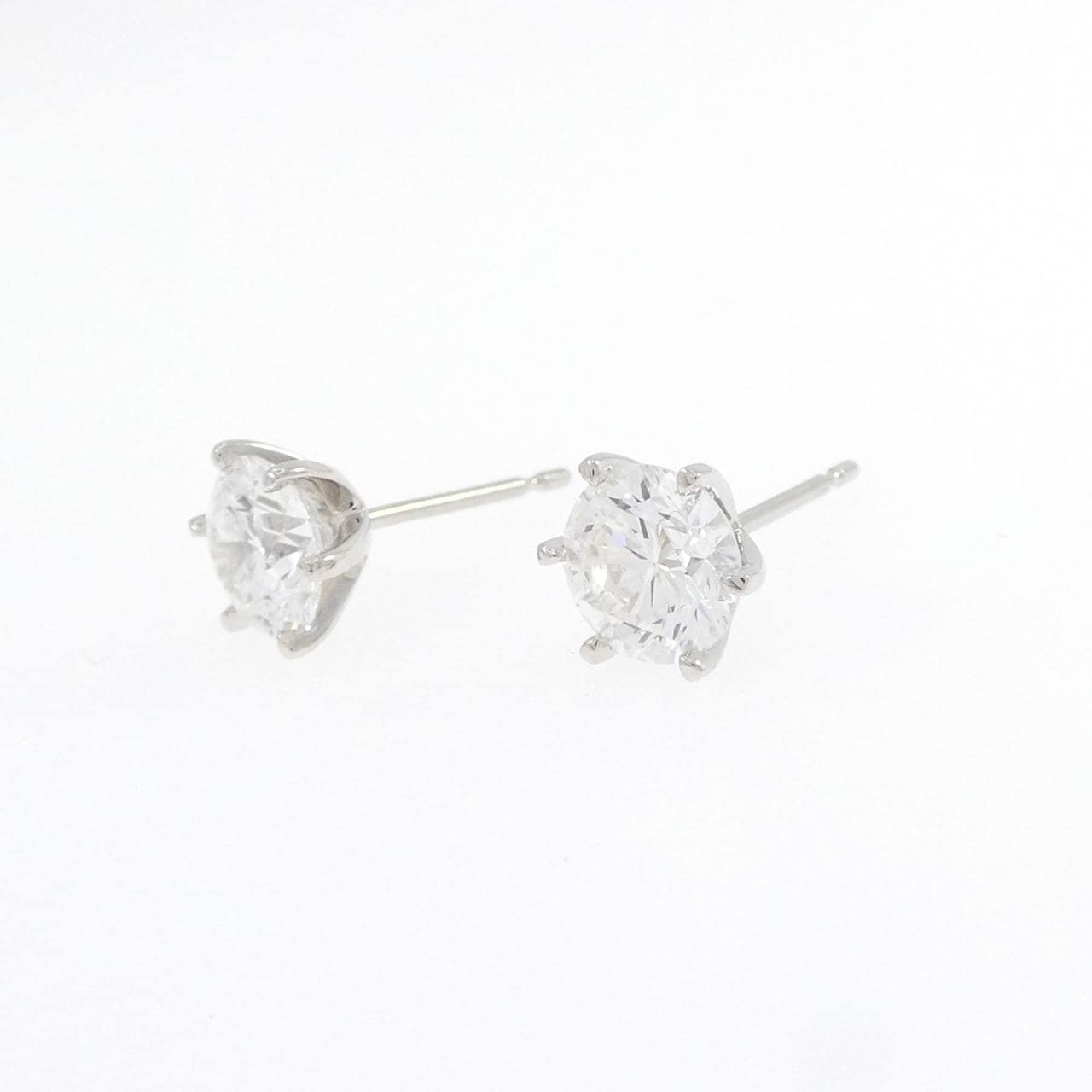 【リメイク】PT900/ST ダイヤモンド ピアス 1.010CT 1.051CT E-G VS1-2 EX-VG