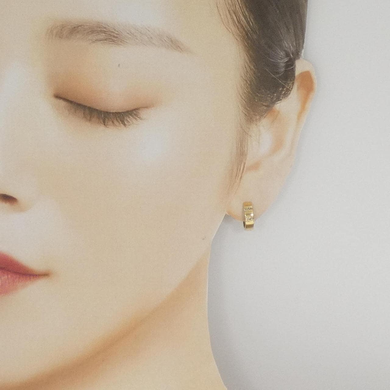 K18YG ダイヤモンド ピアス