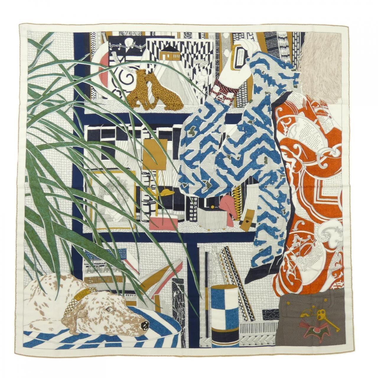 エルメス HERMES RENDEZ-VOUS CHEZ HERMES 243781S カレジェアン140 ショール