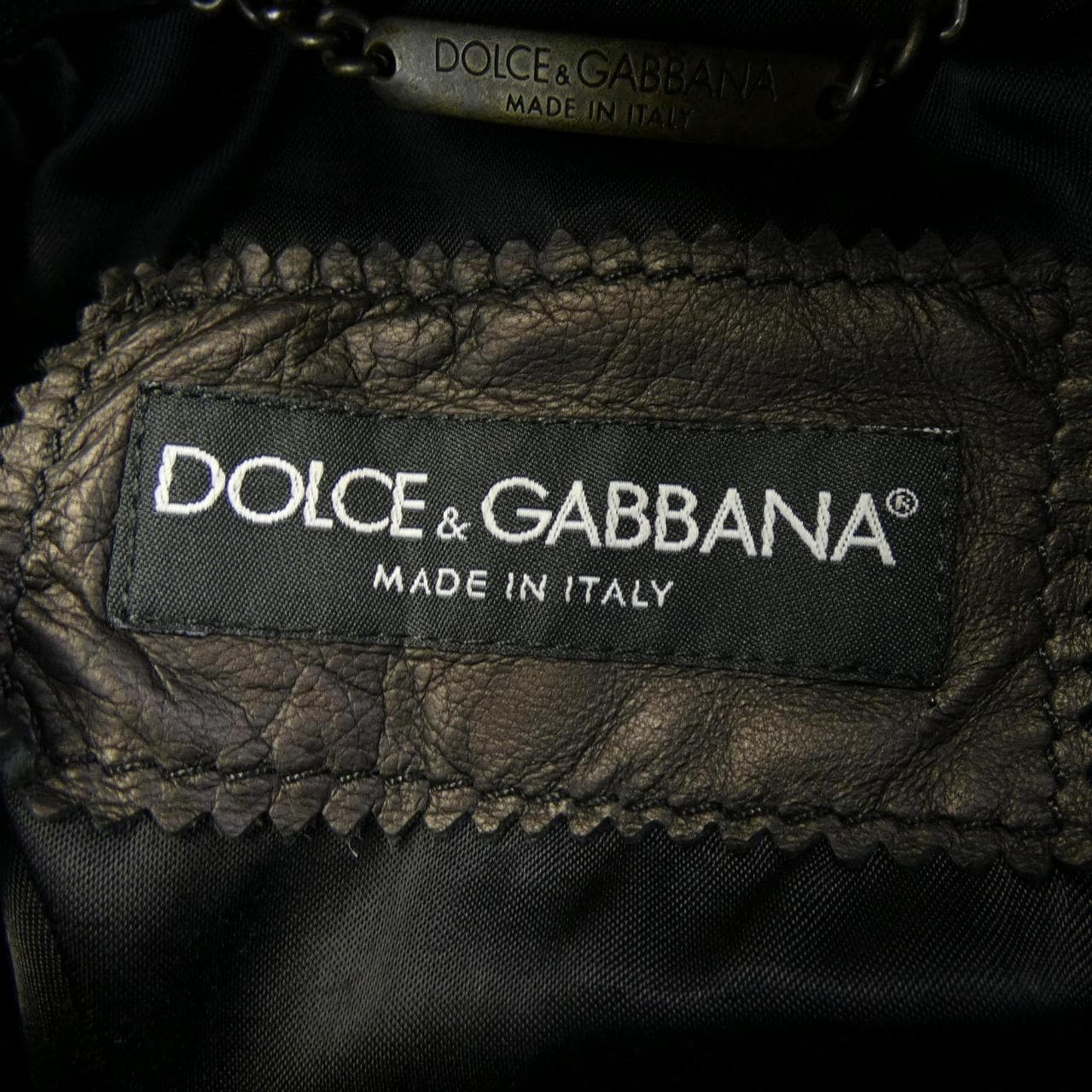 ドルチェアンドガッバーナ DOLCE&GABBANA G9Q18L/FULVC-B レザーライダースジャケット