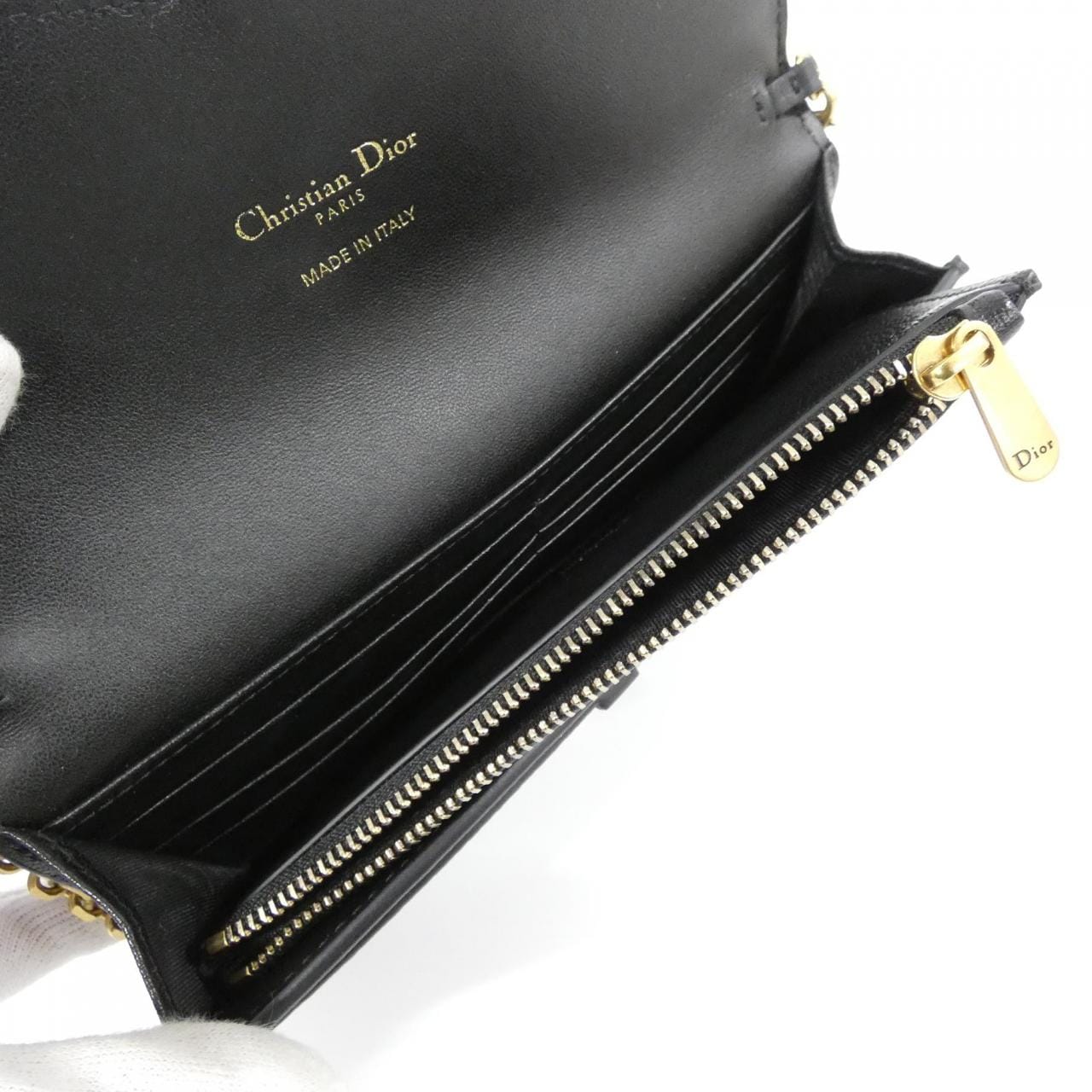 クリスチャンディオール サドル S5614CCEH チェーンウォレット