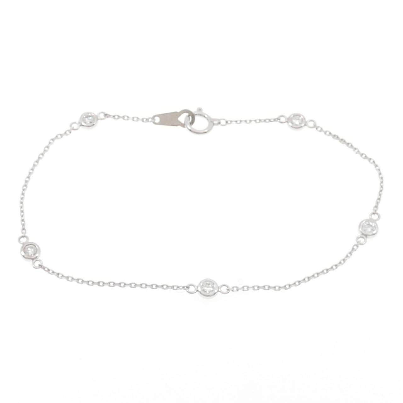 K18WG ダイヤモンド ブレスレット 0.30CT