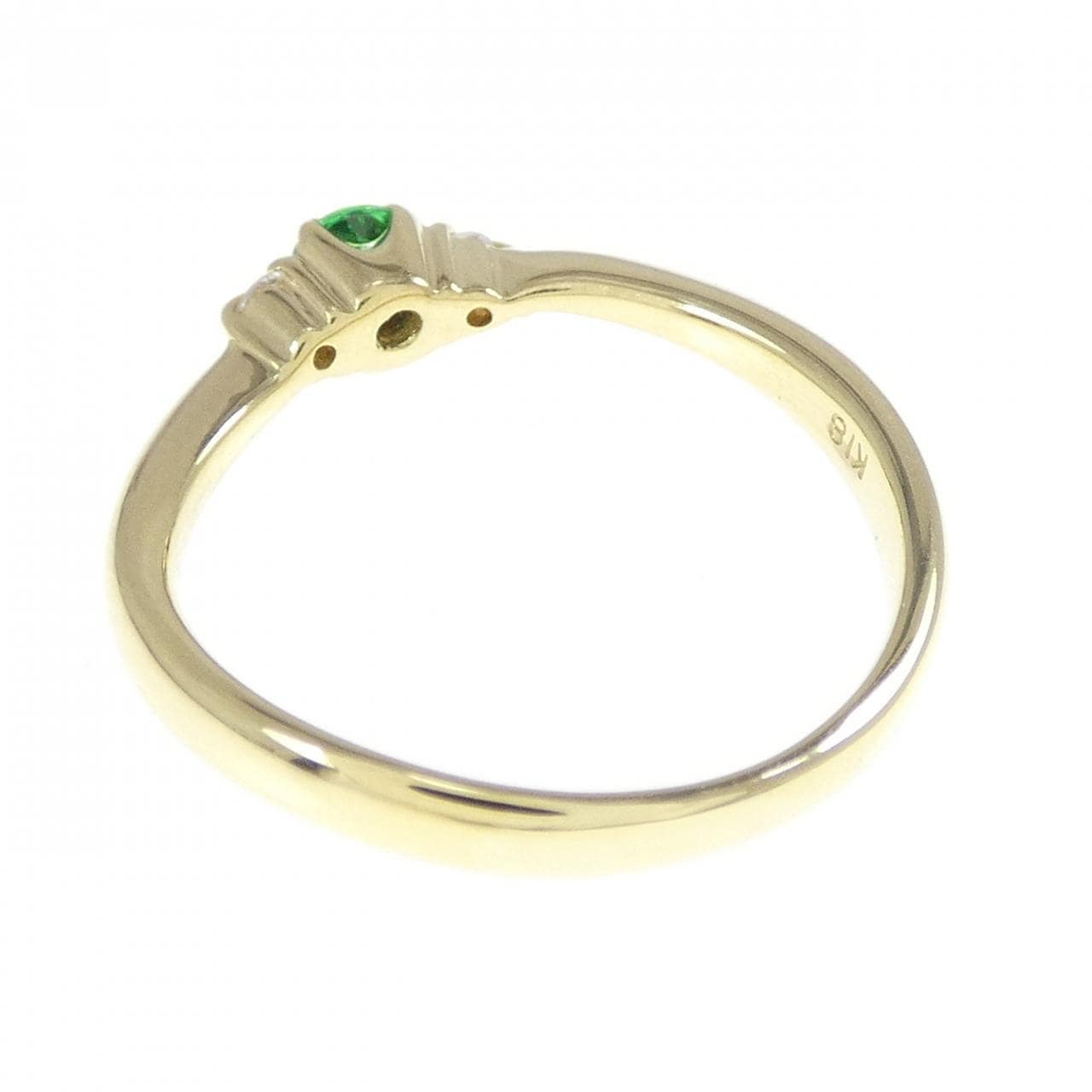 K18YG 绿石榴石戒指 0.10CT