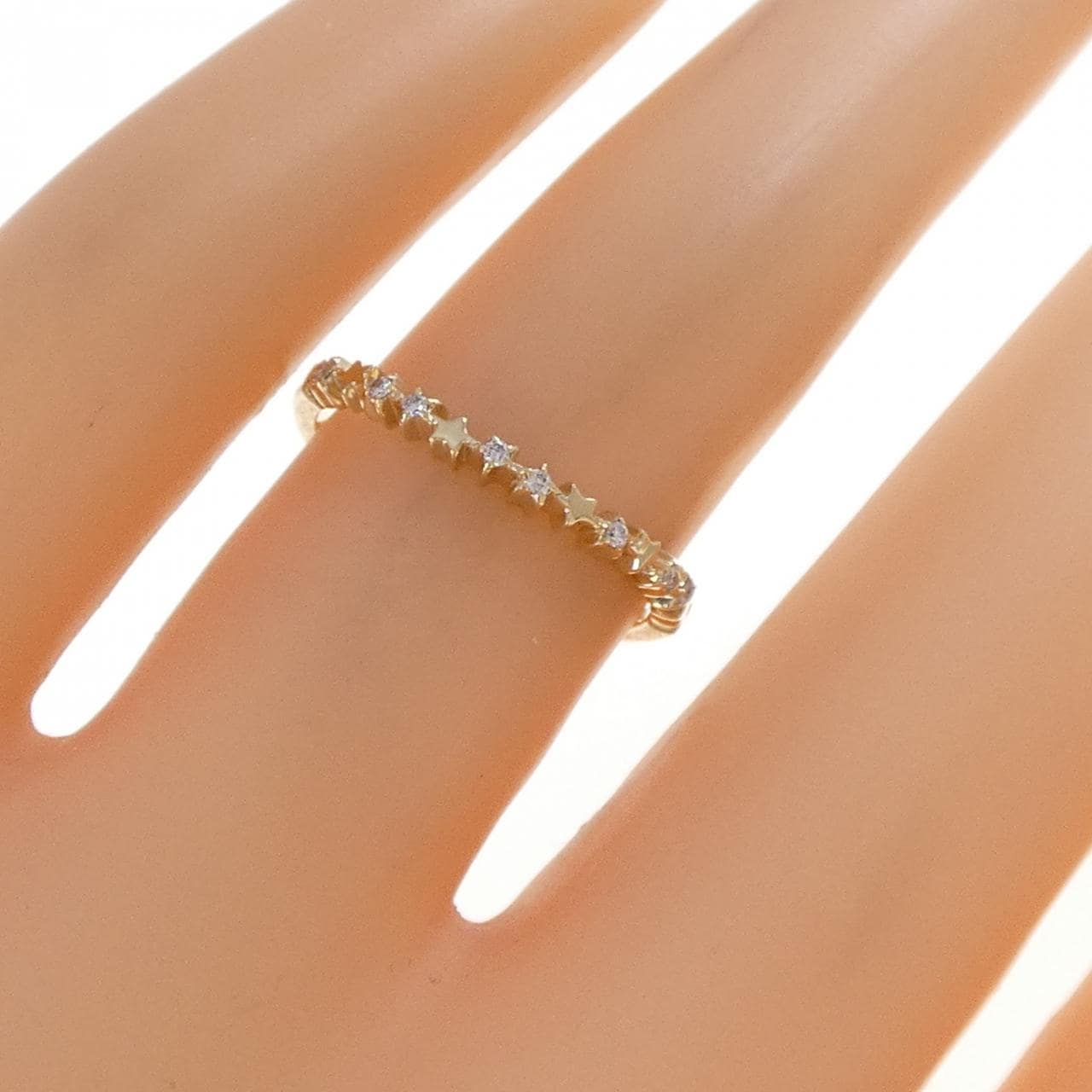 K10YG ダイヤモンド リング 0.040CT