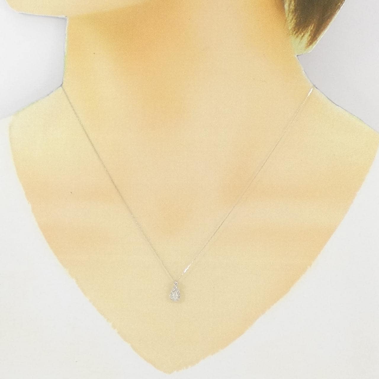 【新品】PT900/PT850 ダイヤモンド ネックレス 0.18CT
