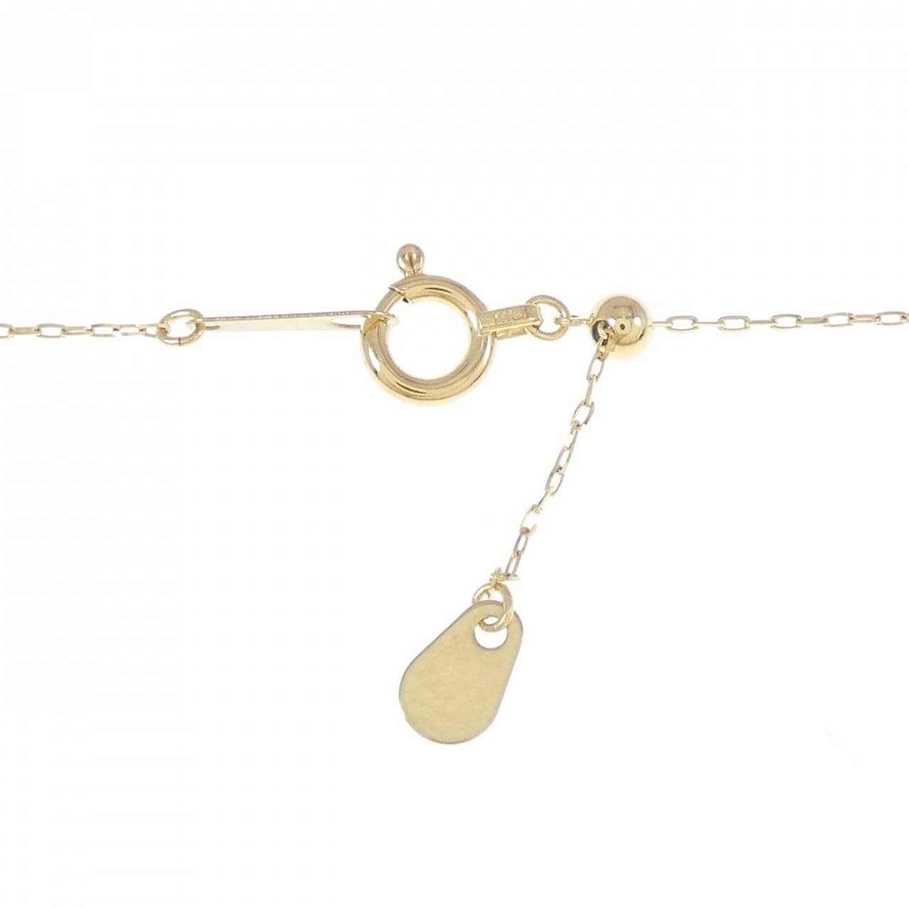 【新品】K18YG エメラルド ネックレス 0.07CT
