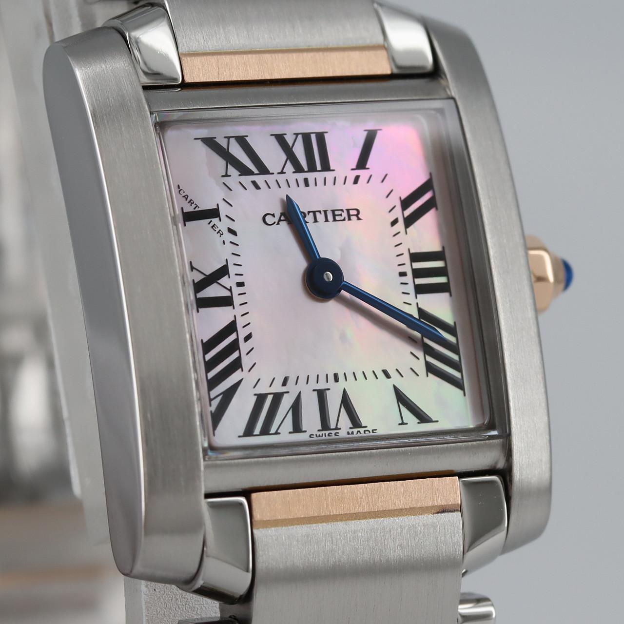 Cartier Tank Française SM PG Combi W51027Q4 SSxPG石英